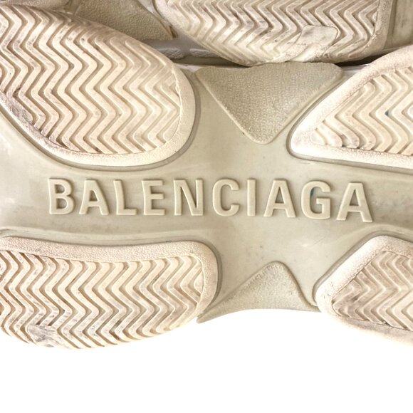 BALENCIAGA TRIPLE S SNEAKERS White w/Gray - Picture 13 of 15